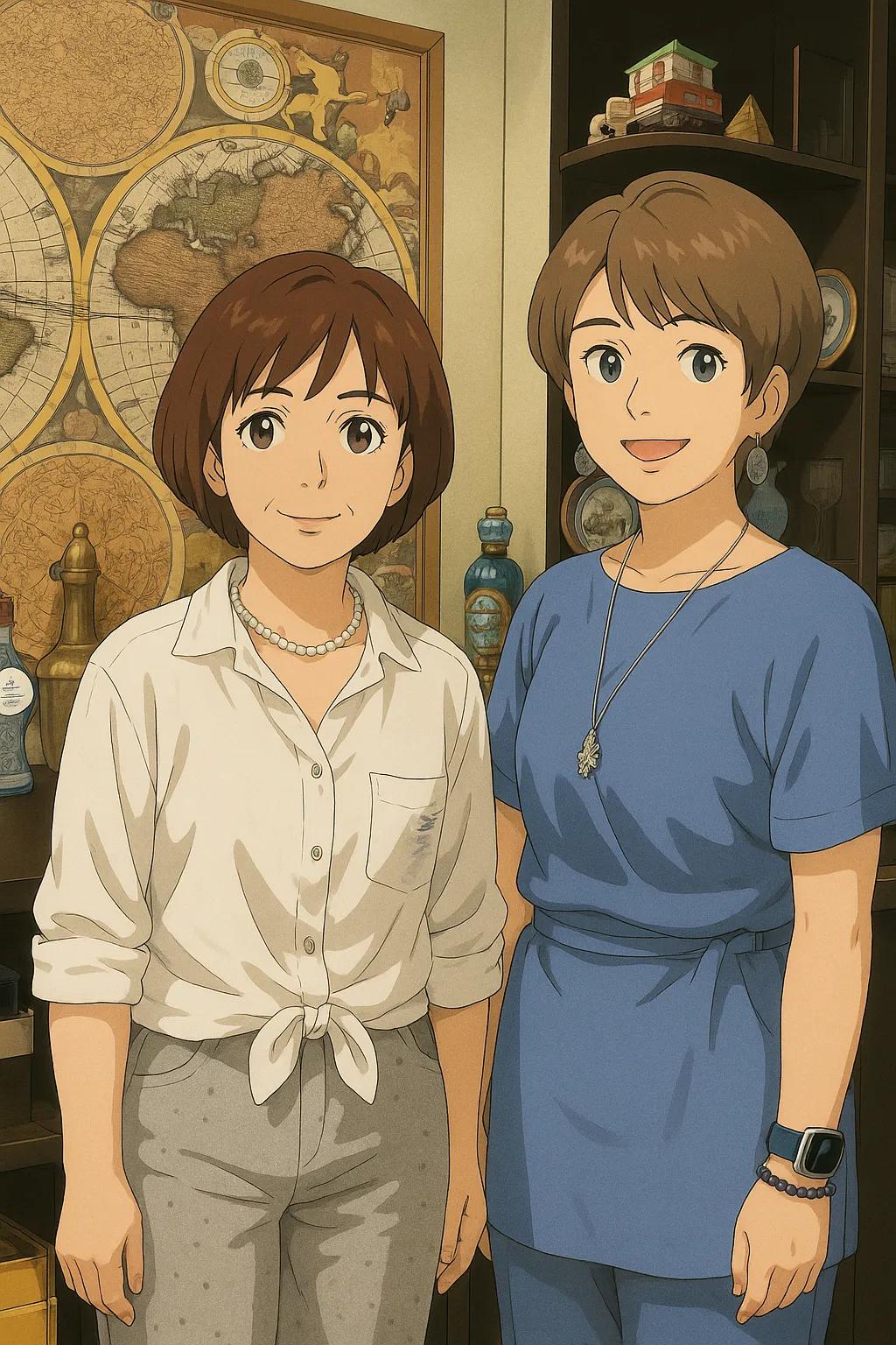 two women